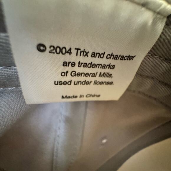 VTG Y2K 2004 Trix Hat Cap General Mills Cereal Silly Rabbit Adjustable Cartoon - Picture 10 of 11